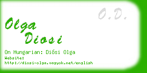 olga diosi business card